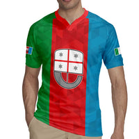 Personalized Italy Liguria Rugby Jersey Inspiration Flags Style