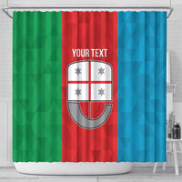 Personalized Italy Liguria Shower Curtain Inspiration Flags Style