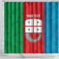 Personalized Italy Liguria Shower Curtain Inspiration Flags Style