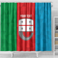 Personalized Italy Liguria Shower Curtain Inspiration Flags Style