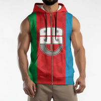Personalized Italy Liguria Sleeveless Zip Hoodie Inspiration Flags Style - Wonder Print Shop