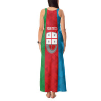 Personalized Italy Liguria Tank Maxi Dress Inspiration Flags Style