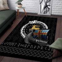 Aland Viking Drakkar Area Rug Viking Blood - Wonder Print Shop