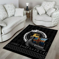 Aland Viking Drakkar Area Rug Viking Blood - Wonder Print Shop