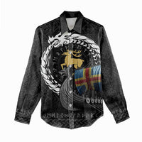 Aland Viking Drakkar Women Casual Shirt Viking Blood - Wonder Print Shop