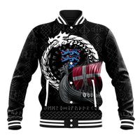 Denmark Viking Drakkar Baseball Jacket Viking Blood - Wonder Print Shop