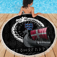 Denmark Viking Drakkar Beach Blanket Viking Blood - Wonder Print Shop