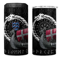 Denmark Viking Drakkar 4 in 1 Can Cooler Tumbler Viking Blood - Wonder Print Shop