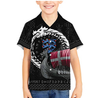 Denmark Viking Drakkar Family Matching Mermaid Dress and Hawaiian Shirt Viking Blood - Wonder Print Shop