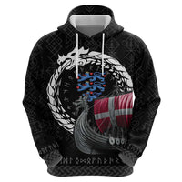 Denmark Viking Drakkar Hoodie Viking Blood - Wonder Print Shop