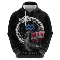 Denmark Viking Drakkar Hoodie Viking Blood - Wonder Print Shop