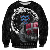Denmark Viking Drakkar Sweatshirt Viking Blood - Wonder Print Shop