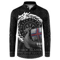 Faroe Islands Viking Drakkar Button Sweatshirt Viking Blood - Wonder Print Shop
