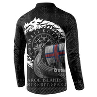 Faroe Islands Viking Drakkar Button Sweatshirt Viking Blood - Wonder Print Shop