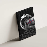 Faroe Islands Viking Drakkar Canvas Wall Art Viking Blood - Wonder Print Shop