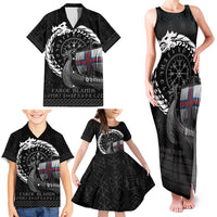Faroe Islands Viking Drakkar Family Matching Tank Maxi Dress and Hawaiian Shirt Viking Blood - Wonder Print Shop