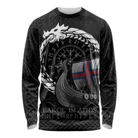 Faroe Islands Viking Drakkar Long Sleeve Shirt Viking Blood - Wonder Print Shop