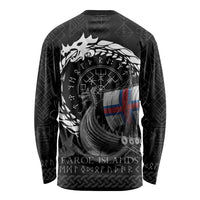 Faroe Islands Viking Drakkar Long Sleeve Shirt Viking Blood - Wonder Print Shop