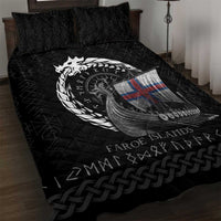 Faroe Islands Viking Drakkar Quilt Bed Set Viking Blood - Wonder Print Shop