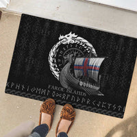 Faroe Islands Viking Drakkar Rubber Doormat Viking Blood - Wonder Print Shop