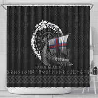 Faroe Islands Viking Drakkar Shower Curtain Viking Blood - Wonder Print Shop
