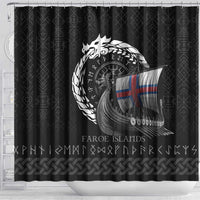 Faroe Islands Viking Drakkar Shower Curtain Viking Blood - Wonder Print Shop