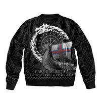 Faroe Islands Viking Drakkar Sleeve Zip Bomber Jacket Viking Blood - Wonder Print Shop