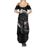 Faroe Islands Viking Drakkar Summer Maxi Dress Viking Blood - Wonder Print Shop