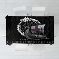 Faroe Islands Viking Drakkar Tablecloth Viking Blood - Wonder Print Shop
