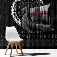 Faroe Islands Viking Drakkar Window Curtain Viking Blood - Wonder Print Shop