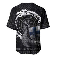 Finland Viking Drakkar Baseball Jersey Viking Blood - Wonder Print Shop
