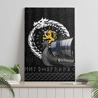 Finland Viking Drakkar Canvas Wall Art Viking Blood - Wonder Print Shop