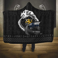 Finland Viking Drakkar Hooded Blanket Viking Blood - Wonder Print Shop