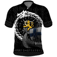 Finland Viking Drakkar Polo Shirt Viking Blood - Wonder Print Shop