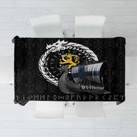 Finland Viking Drakkar Tablecloth Viking Blood - Wonder Print Shop