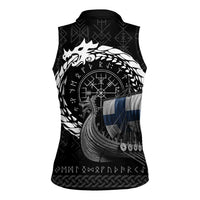 Finland Viking Drakkar Women Sleeveless Polo Shirt Viking Blood - Wonder Print Shop