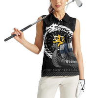 Finland Viking Drakkar Women Sleeveless Polo Shirt Viking Blood - Wonder Print Shop