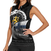 Finland Viking Drakkar Women Sleeveless Polo Shirt Viking Blood - Wonder Print Shop