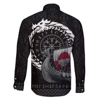 Greenland Viking Drakkar Family Matching Off The Shoulder Long Sleeve Dress and Hawaiian Shirt Viking Blood - Wonder Print Shop
