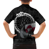 Greenland Viking Drakkar Family Matching Off Shoulder Maxi Dress and Hawaiian Shirt Viking Blood - Wonder Print Shop