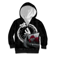 Greenland Viking Drakkar Kid Hoodie Viking Blood - Wonder Print Shop