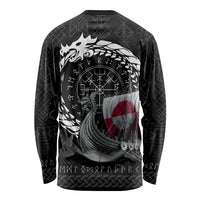 Greenland Viking Drakkar Long Sleeve Shirt Viking Blood - Wonder Print Shop