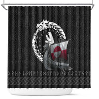 Greenland Viking Drakkar Shower Curtain Viking Blood - Wonder Print Shop