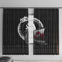 Greenland Viking Drakkar Window Curtain Viking Blood - Wonder Print Shop
