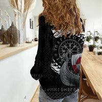 Greenland Viking Drakkar Women Casual Shirt Viking Blood - Wonder Print Shop