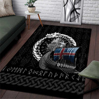 Iceland Viking Drakkar Area Rug Viking Blood - Wonder Print Shop