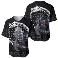 Iceland Viking Drakkar Baseball Jersey Viking Blood - Wonder Print Shop