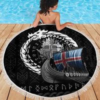 Iceland Viking Drakkar Beach Blanket Viking Blood - Wonder Print Shop