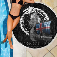 Iceland Viking Drakkar Beach Blanket Viking Blood - Wonder Print Shop
