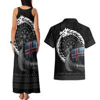 Iceland Viking Drakkar Couples Matching Tank Maxi Dress and Hawaiian Shirt Viking Blood - Wonder Print Shop
